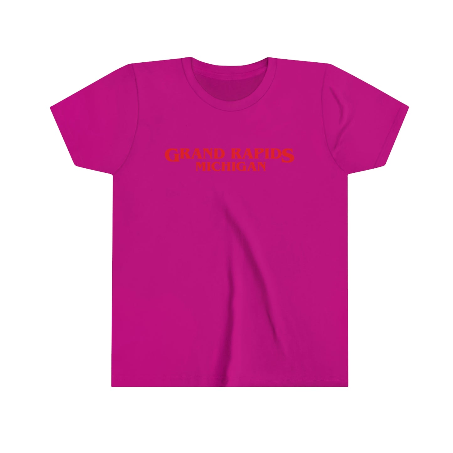 'Grand Rapids Michigan' T-Shirt (1980s Drama Parody) | Youth Short Sleeve