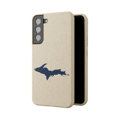 Michigan Upper Peninsula Biodegradable Phone Cases (w/ Navy UP Outline) | Samsung Android