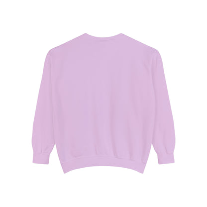 Michigan Upper Peninsula Sweatshirt (w/ Pink UP Outline) | Unisex Garment Dyed