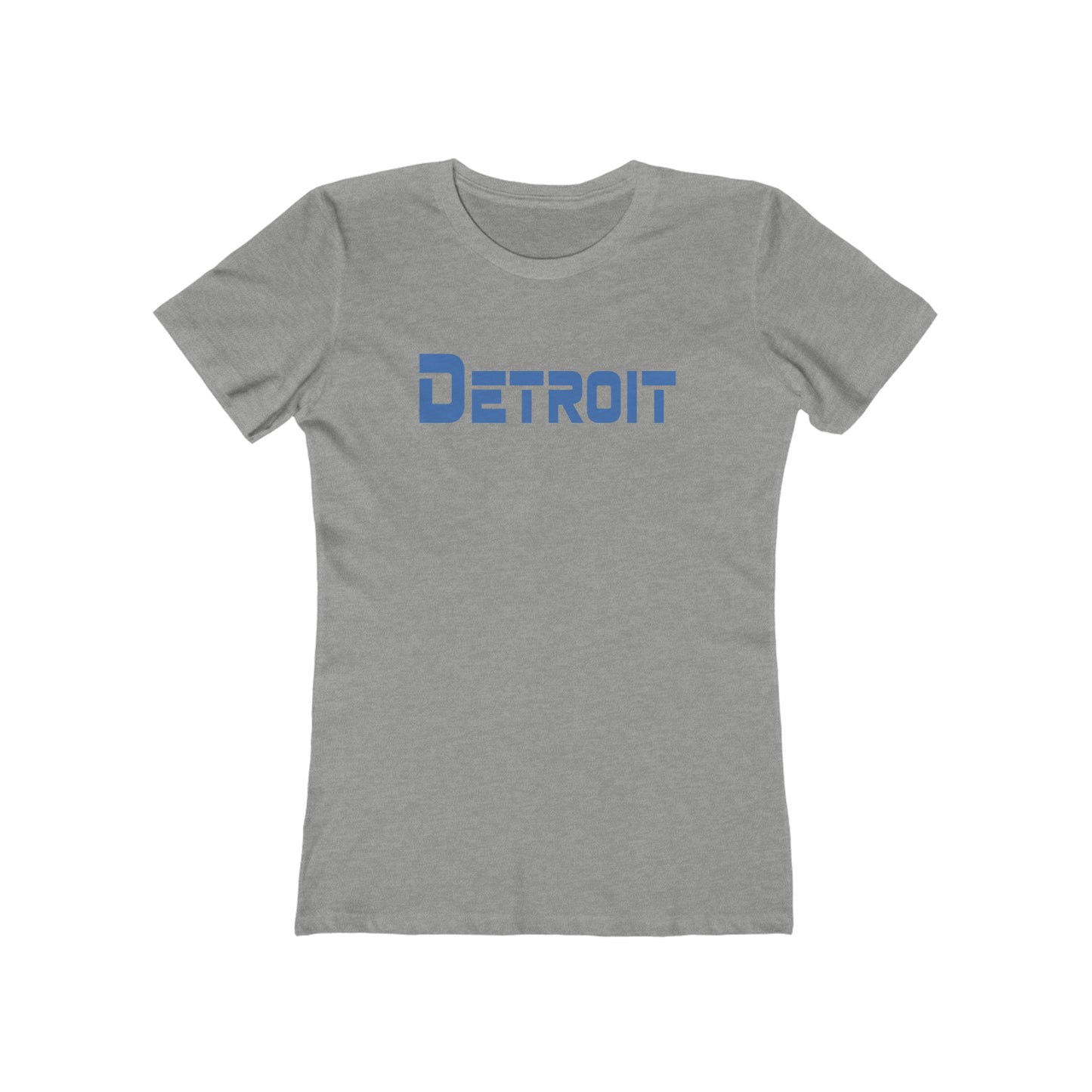 'Detroit' T-Shirt (1980s Sci-Font Font) | Women's Boyfriend Cut