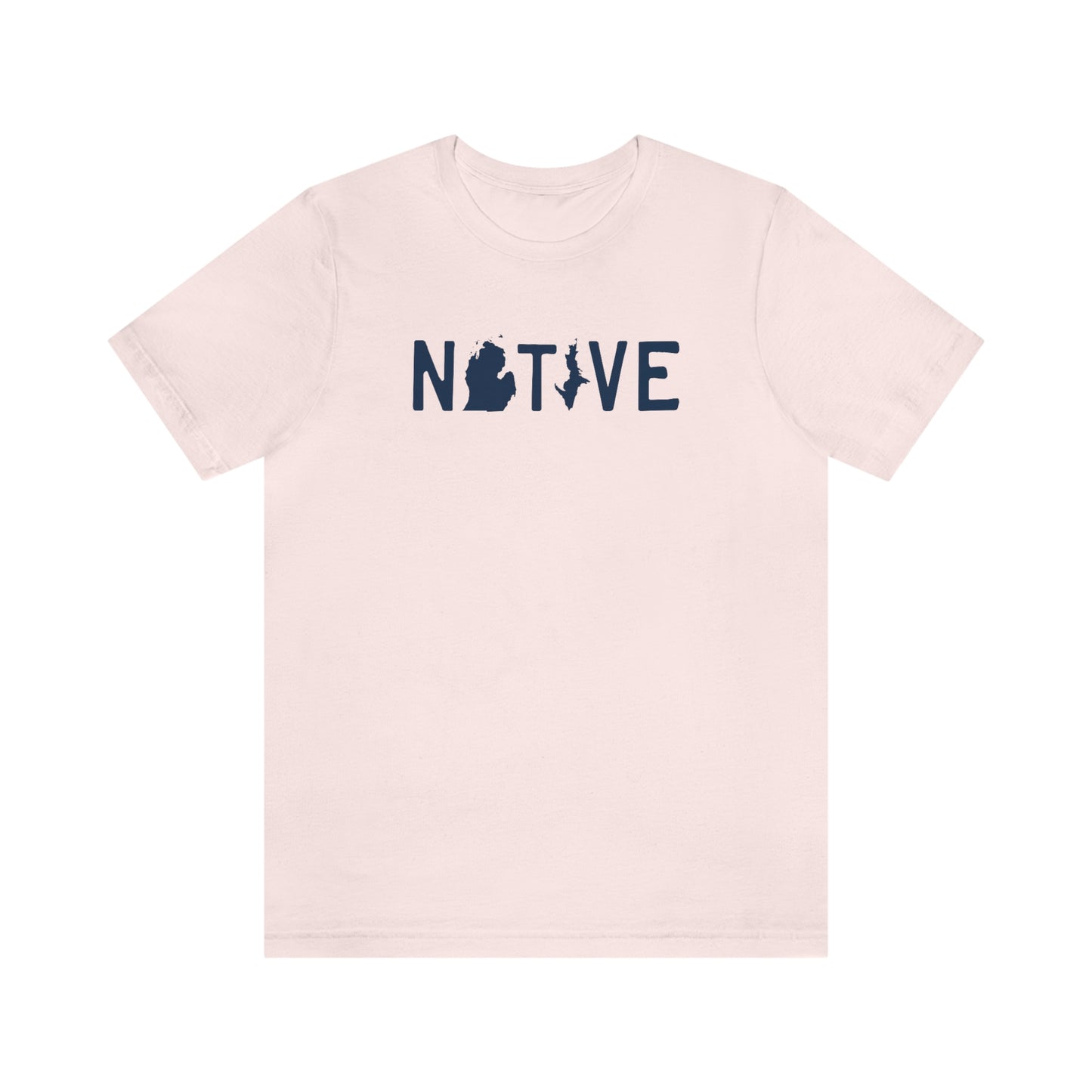 Michigan 'Native' T-Shirt (Licence Plate Font) | Unisex Standard Fit