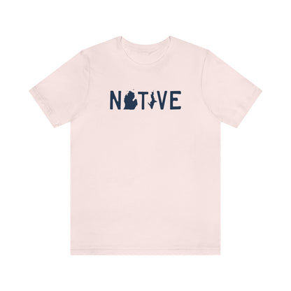 Michigan 'Native' T-Shirt (Licence Plate Font) | Unisex Standard Fit