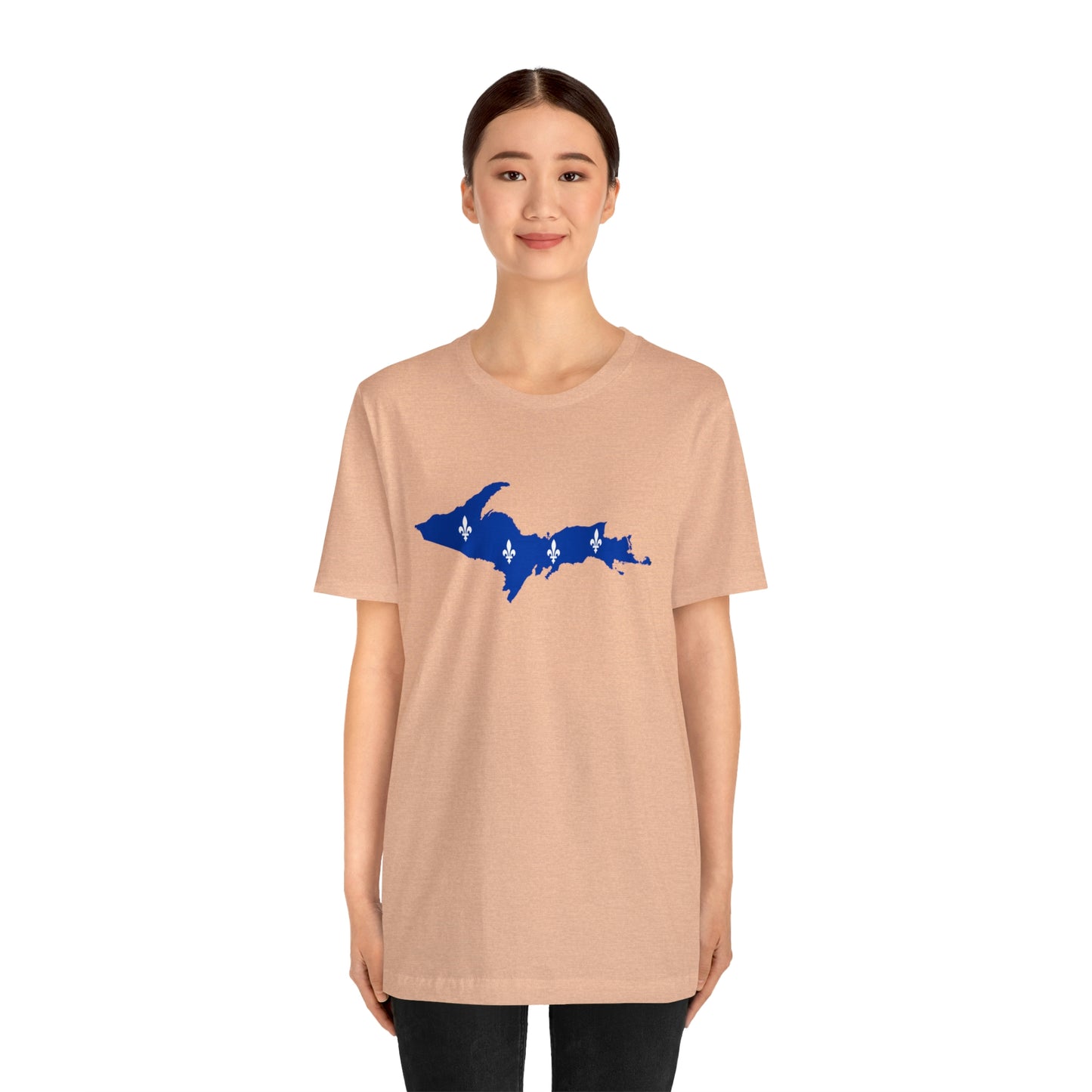 Michigan Upper Peninsula T-Shirt (w/ UP Quebec Flag Outline) | Unisex Standard Fit