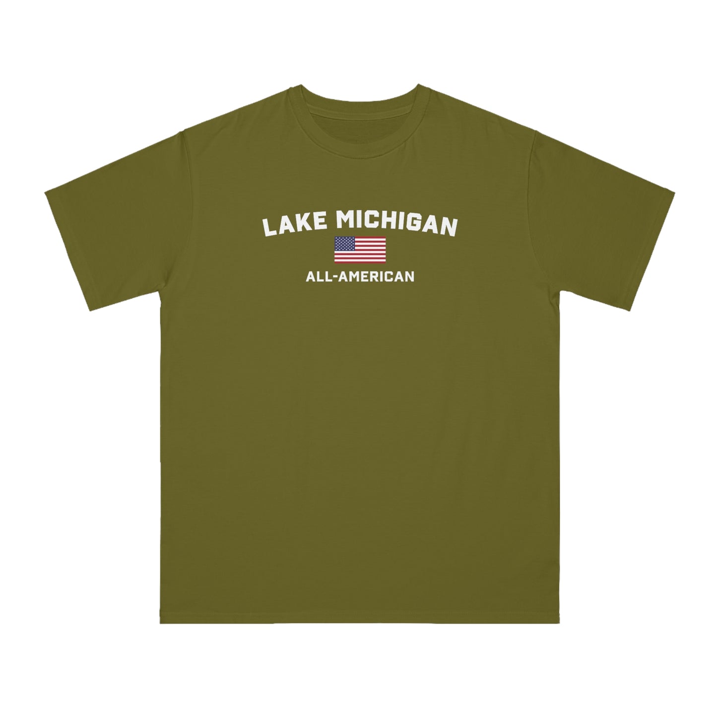 'Lake Michigan All-American' T-Shirt | Organic Unisex