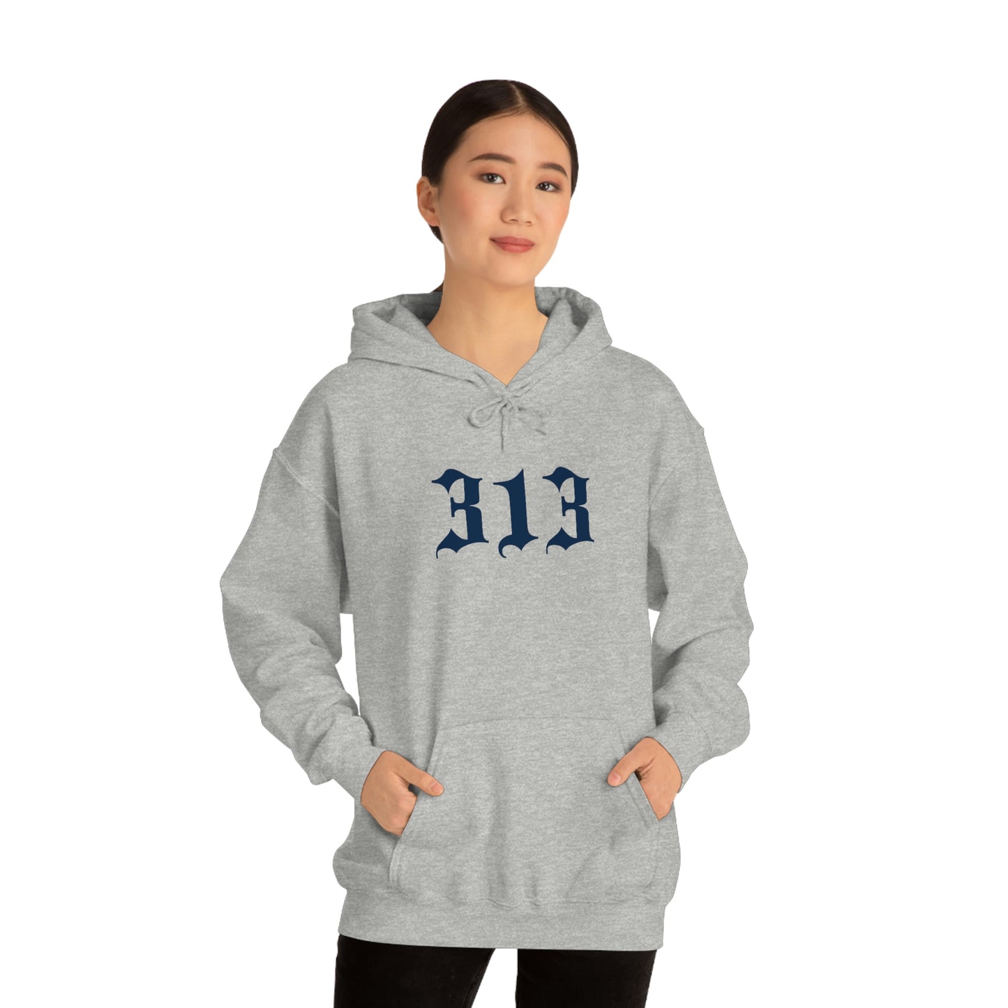 Detroit '313' Hoodie (Old English Font) | Unisex Standard