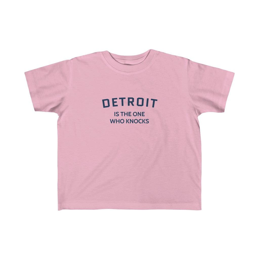 'Detroit is the One Who Knocks' ' T-Shirt | Toddler Short Sleeve - Circumspice Michigan