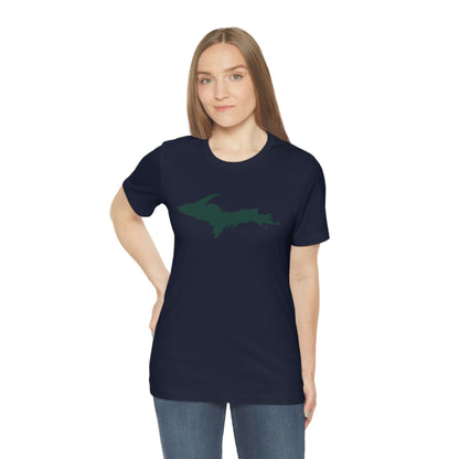 Michigan Upper Peninsula T-Shirt (w/ Green UP Outline) | Unisex Standard Fit