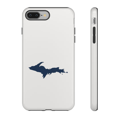 Michigan Upper Peninsula Tough Phone Case (Birch Bark White w/ UP Outline) | Apple iPhone