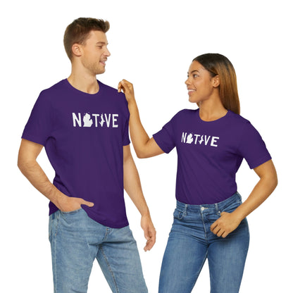 Michigan 'Native' T-Shirt (Licence Plate Font) | Unisex Standard Fit