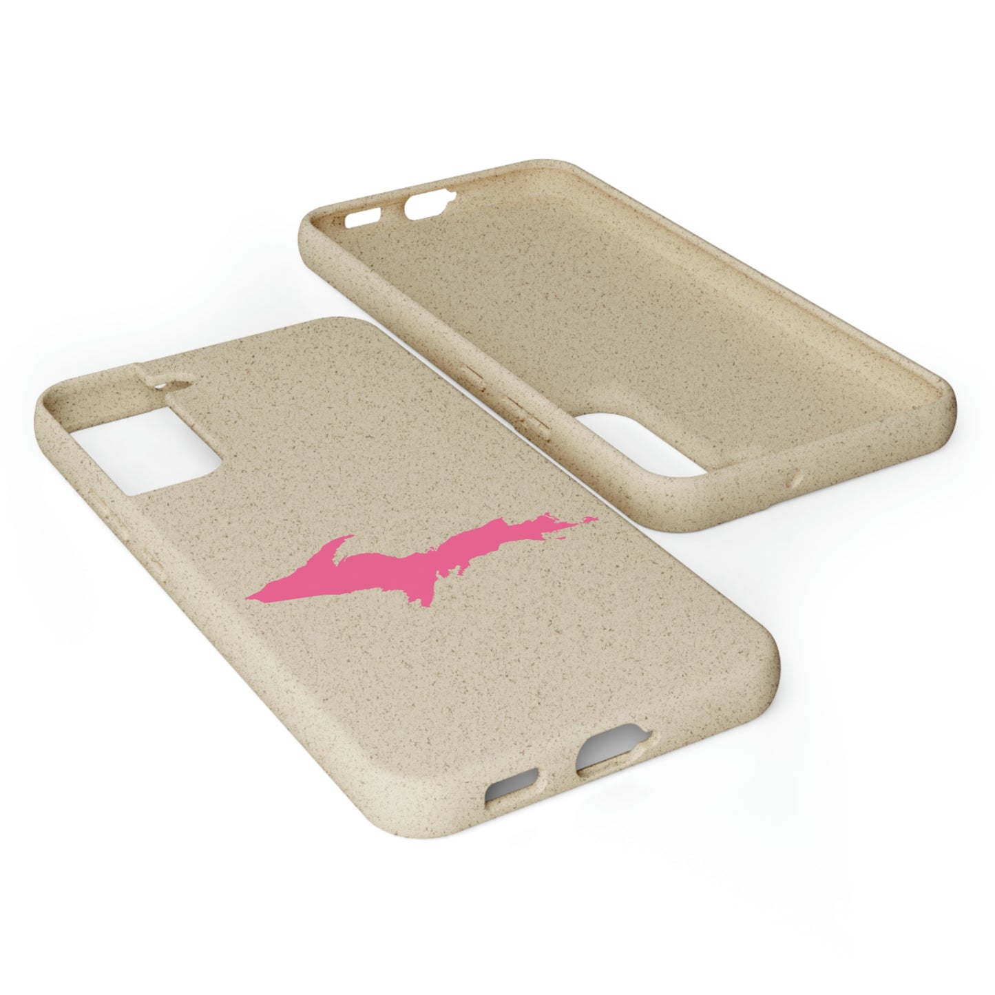 Michigan Upper Peninsula Biodegradable Phone Cases (w/ Pink UP Outline) | Samsung Android