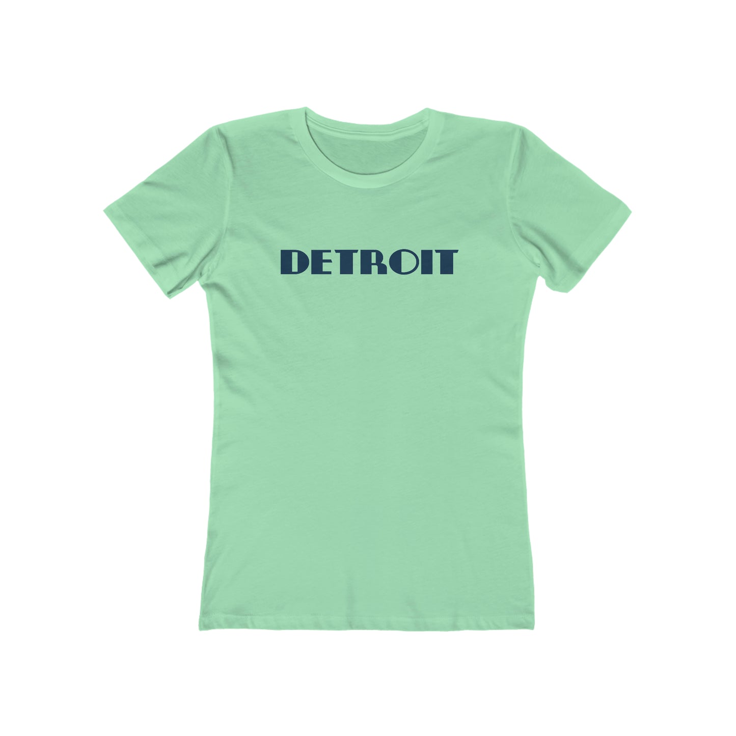 'Detroit' T-Shirt (Art Deco Font) | Women's Boyfriend Cut