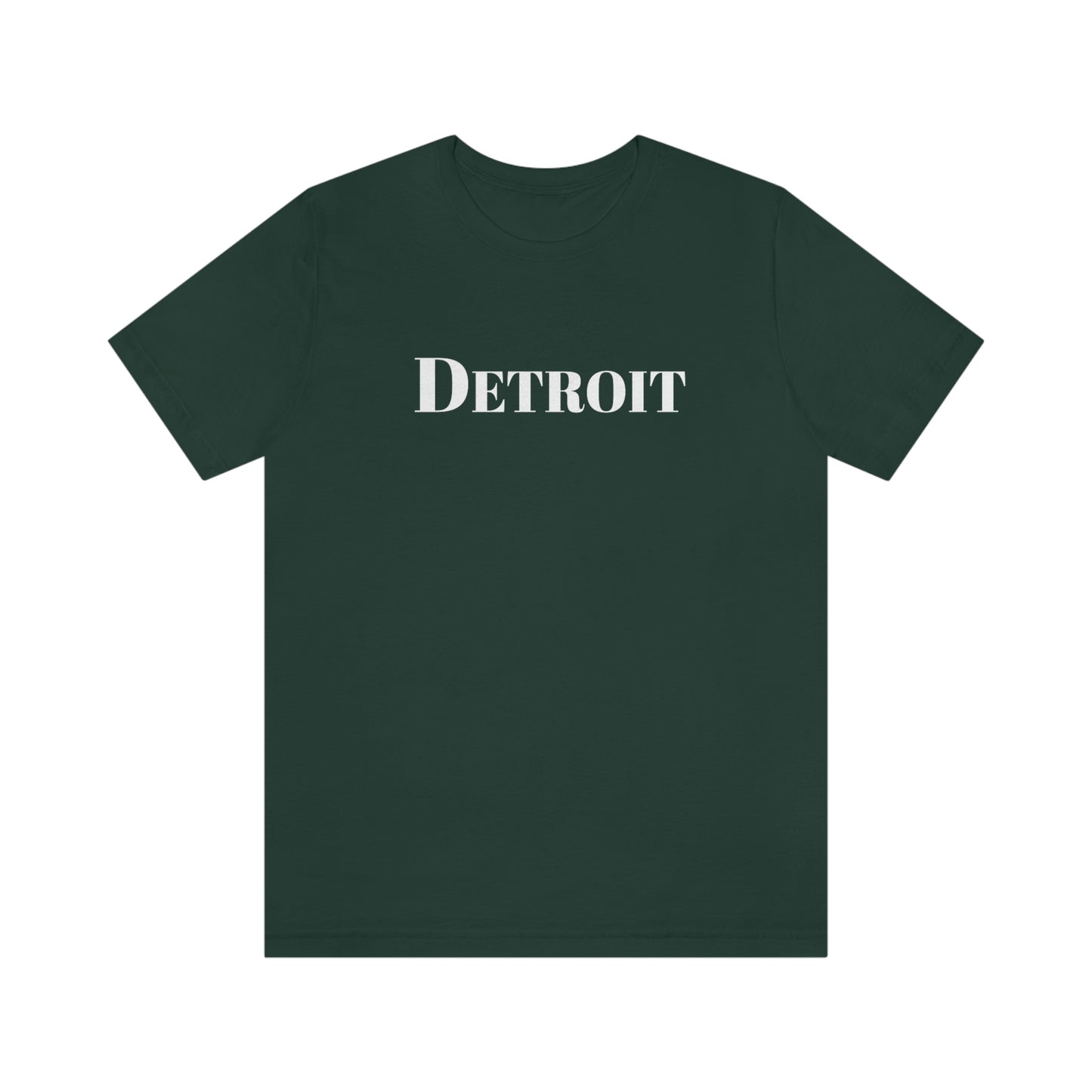 'Detroit' T-Shirt (Didone Font) | Unisex Standard Fit