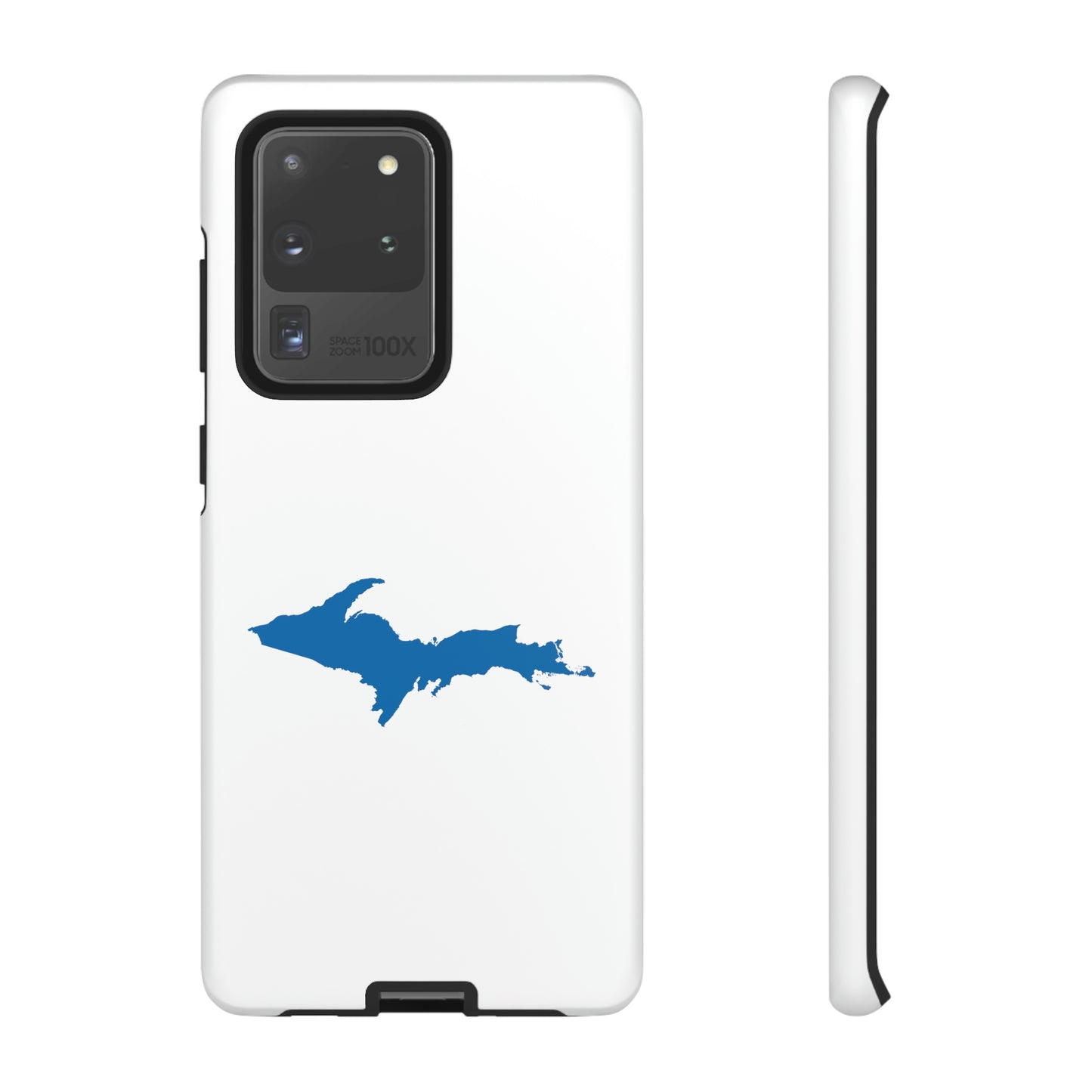 Michigan Upper Peninsula Tough Phone Case (w/ Azure UP Outline) | Samsung & Pixel Android