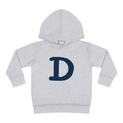 Detroit 'Old French D' Hoodie (White/Navy Full Body Outline) | Unisex Toddler