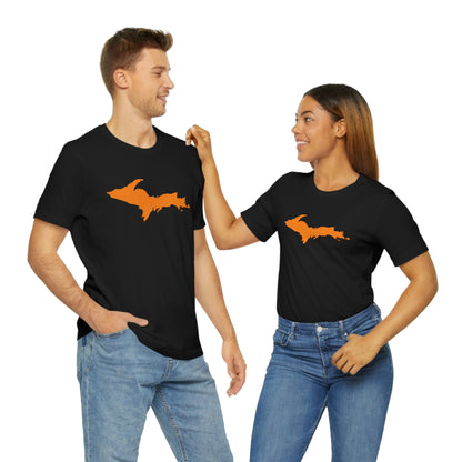 Michigan Upper Peninsula T-Shirt (w/ Orange UP Outline) | Unisex Standard Fit