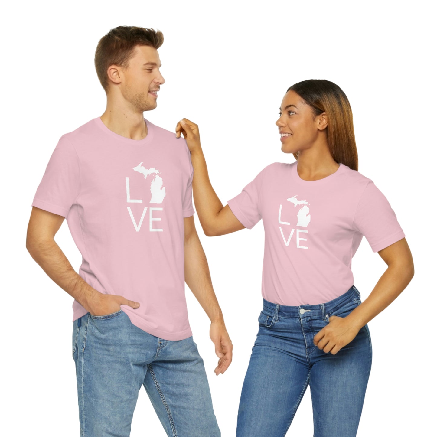 Michigan 'Love' T-Shirt (Thin Sans Font) | Unisex Standard Fit