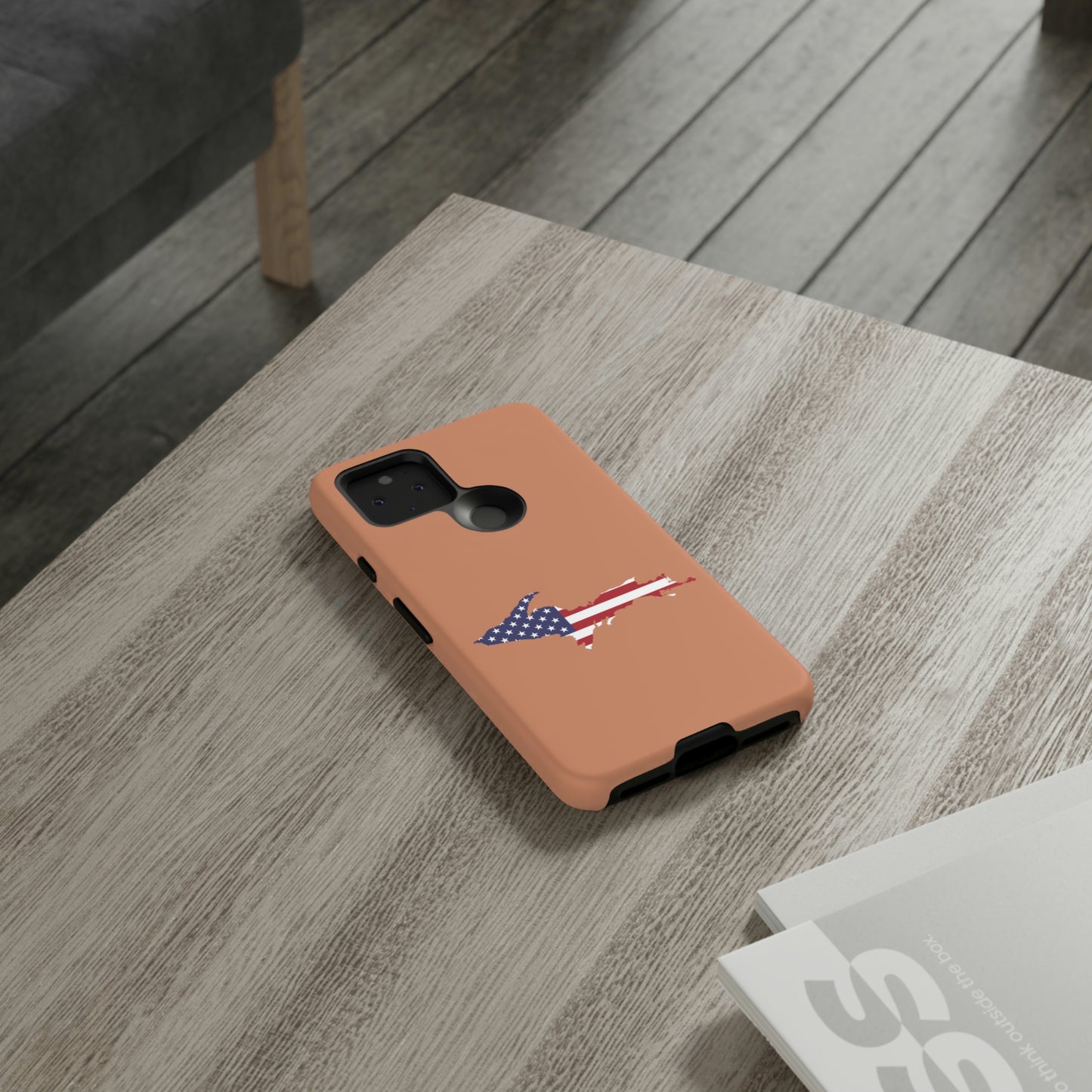 Michigan Upper Peninsula Tough Phone Case (Copper Patriot Edition) | Samsung & Pixel Android