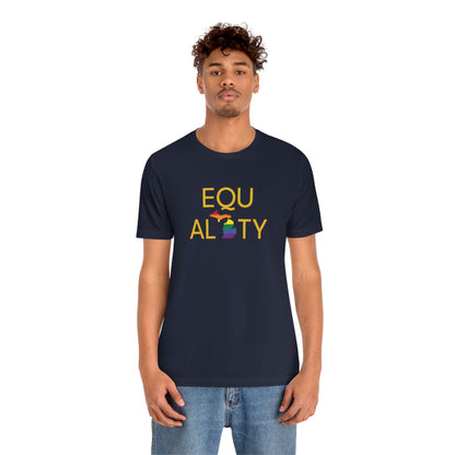 'Equality' Michigan LGBTQ Pride T-Shirt | Unisex Standard Cut