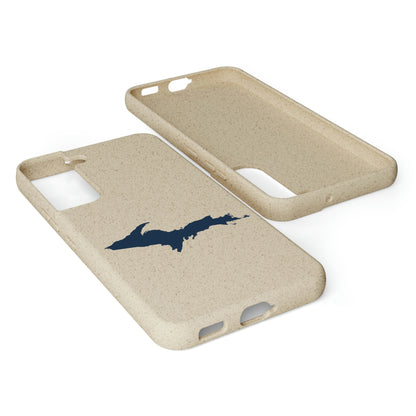 Michigan Upper Peninsula Biodegradable Phone Cases (w/ Navy UP Outline) | Samsung Android