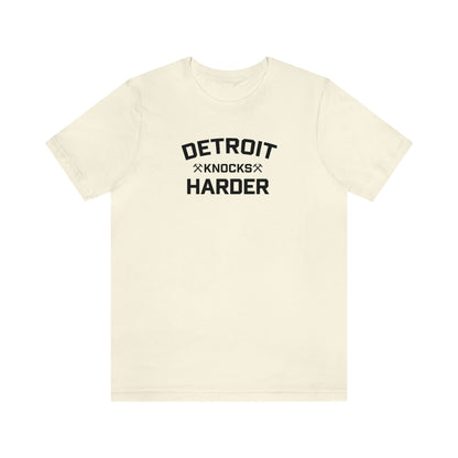 'Detroit Knocks Harder' T-Shirt | Unisex Standard Fit