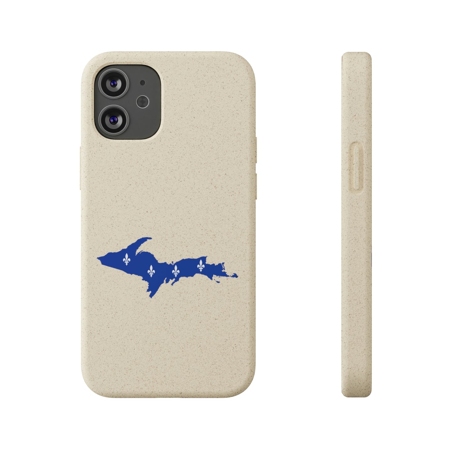 Michigan Upper Peninsula Biodegradable Phone Cases (w/ UP Quebec Flag Outline) | Apple iPhone