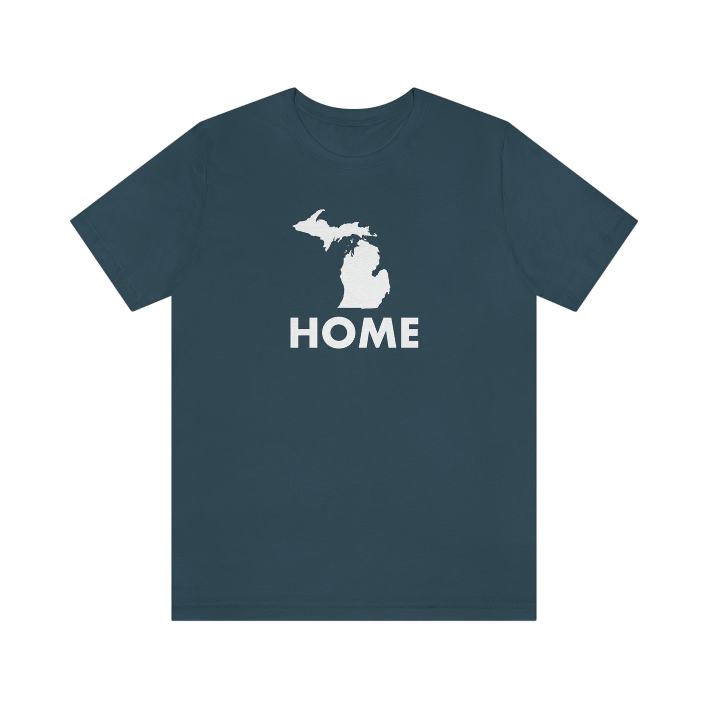 Michigan 'Home' T-Shirt (Geometric Sans Font) | Unisex Standard Fit