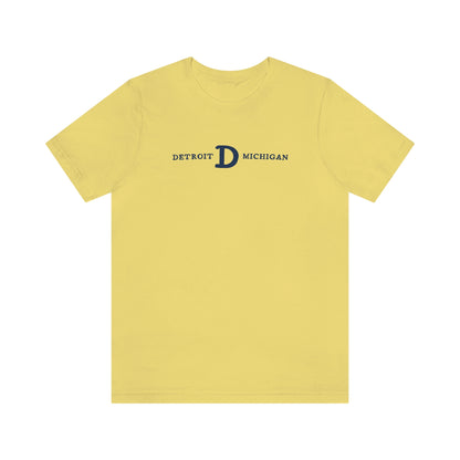 'Detroit Michigan' T-Shirt (w/ Old French D) | Unisex Standard Fit