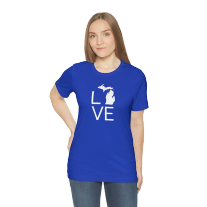 Michigan 'Love' T-Shirt (Thin Sans Font) | Unisex Standard Fit