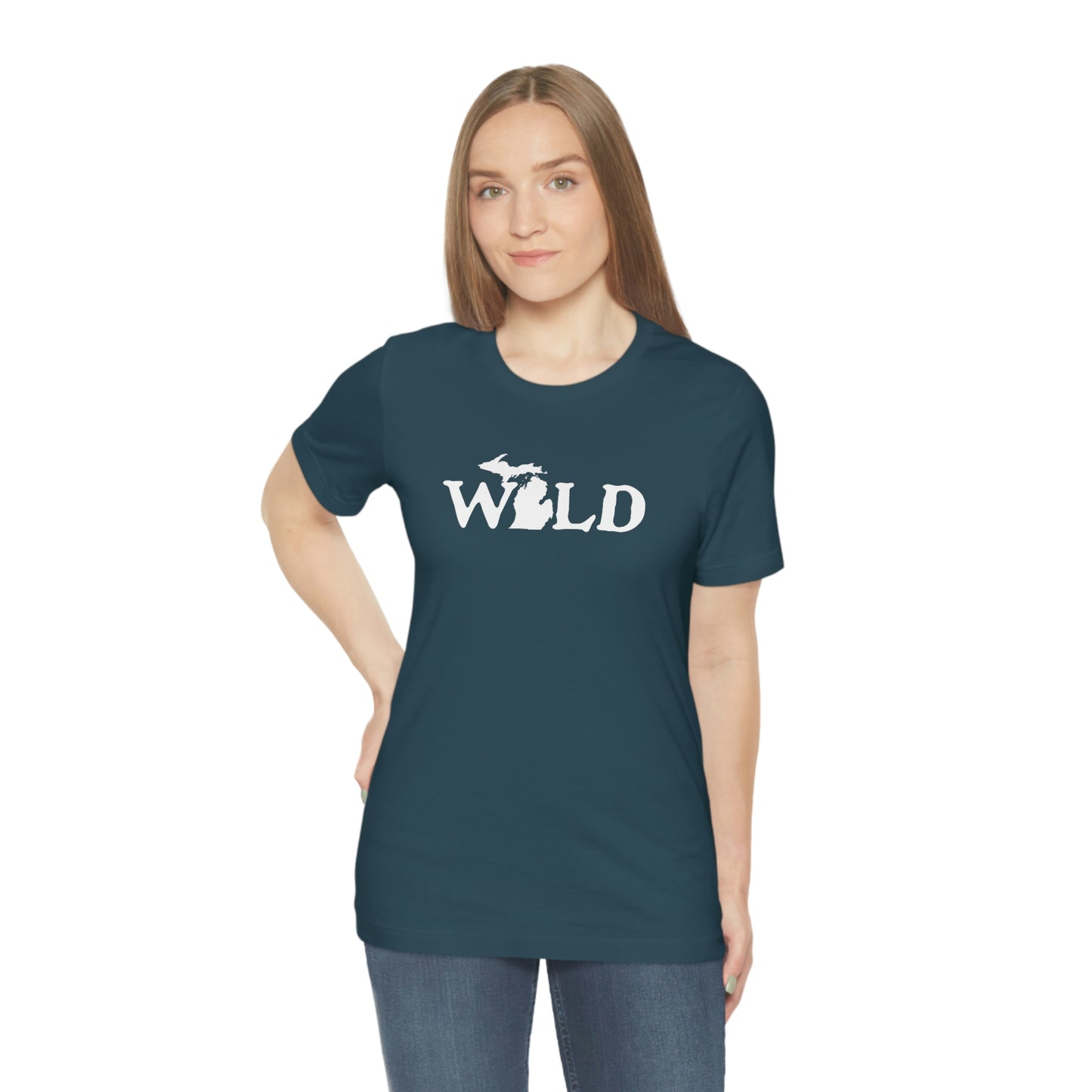 Michigan 'Wild' T-Shirt (Woodcut Font) | Unisex Standard Fit