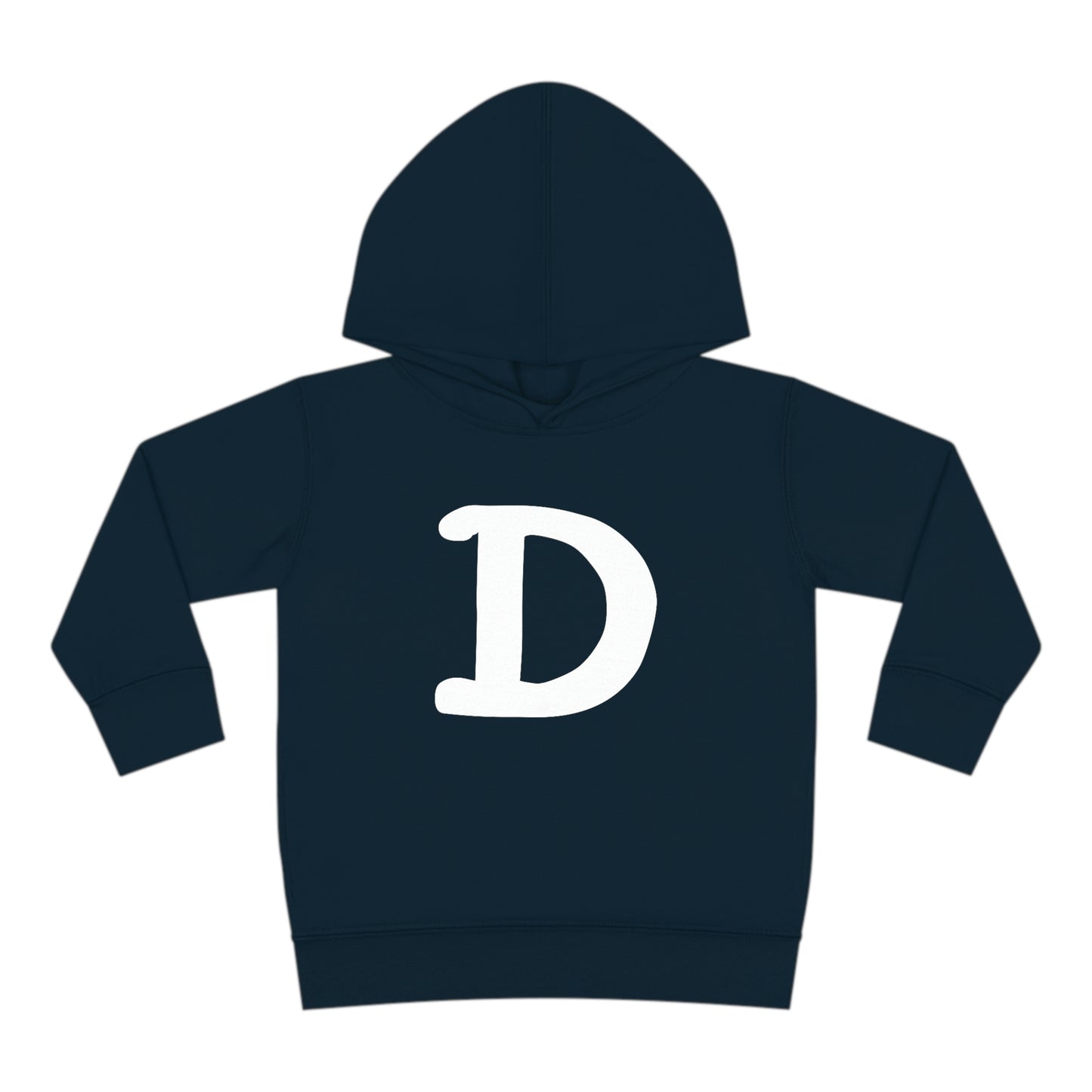 Detroit 'Old French D' Hoodie (White/Navy Full Body Outline) | Unisex Toddler