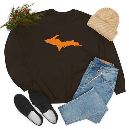 Michigan Upper Peninsula Sweatshirt (w/ Orange UP Outline) | Unisex Standard