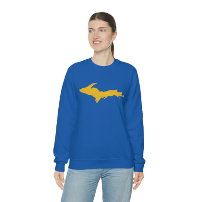 Michigan Upper Peninsula Sweatshirt (w/ Gold UP Outline) | Unisex Standard