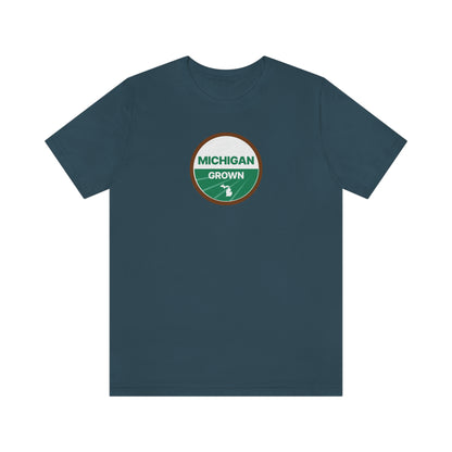 'Michigan Grown' T-Shirt (Agricultural Certification Parody) | Unisex Standard Fit