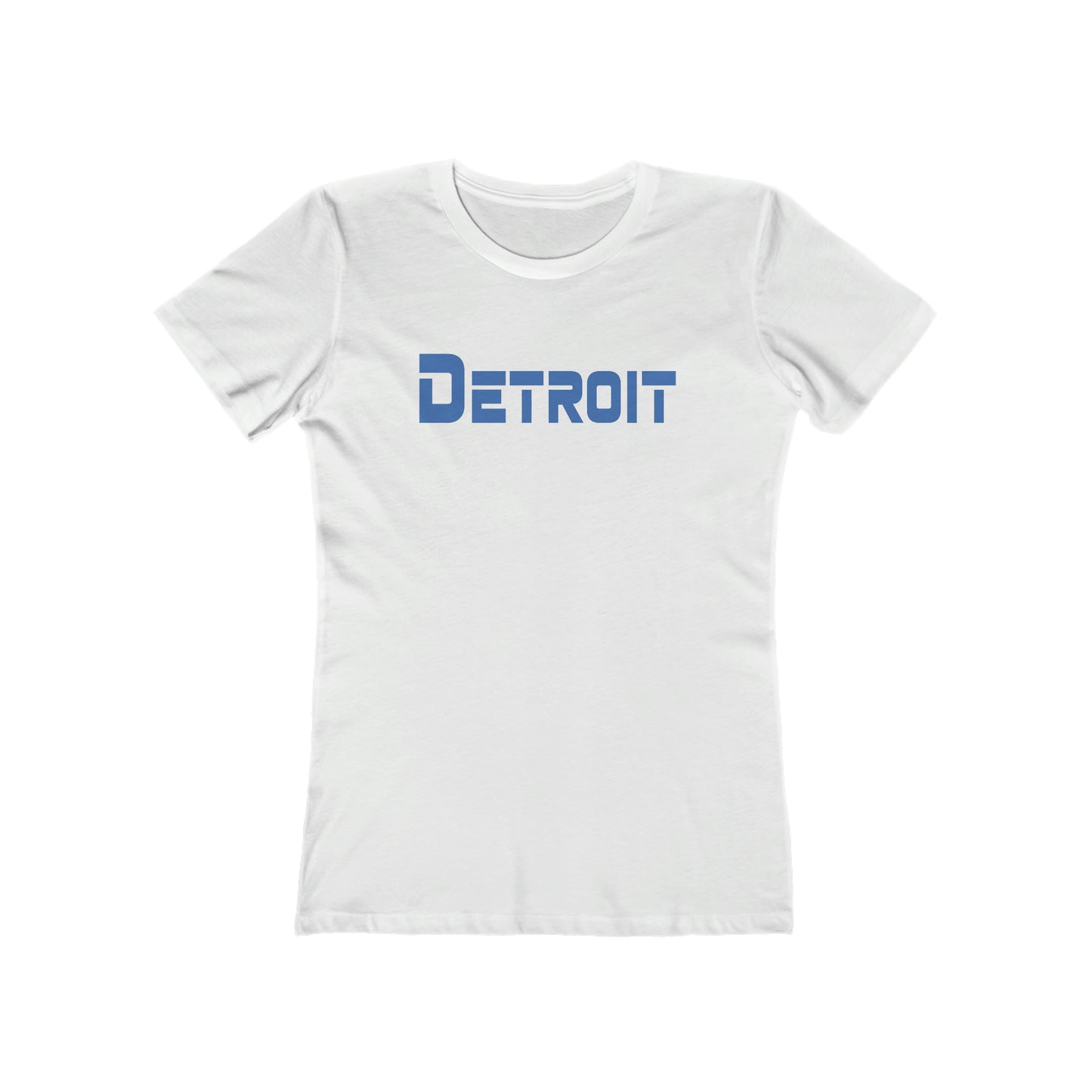 'Detroit' T-Shirt (1980s Sci-Font Font) | Women's Boyfriend Cut