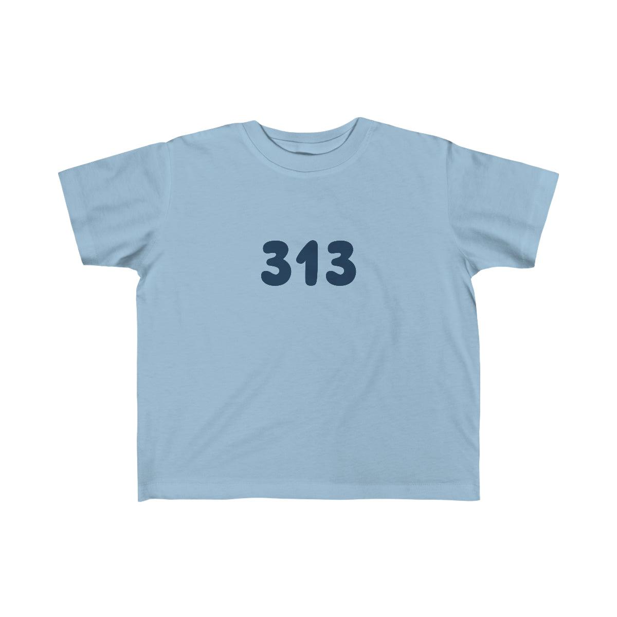 Detroit '313' T-Shirt | Toddler Short Sleeve - Circumspice Michigan