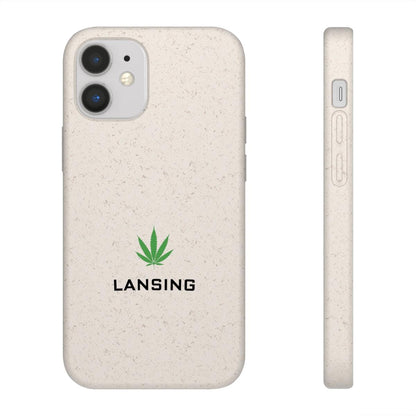 'Lansing' Phone Cases (w/ Cannabis Leaf) | Android & iPhone - Circumspice Michigan