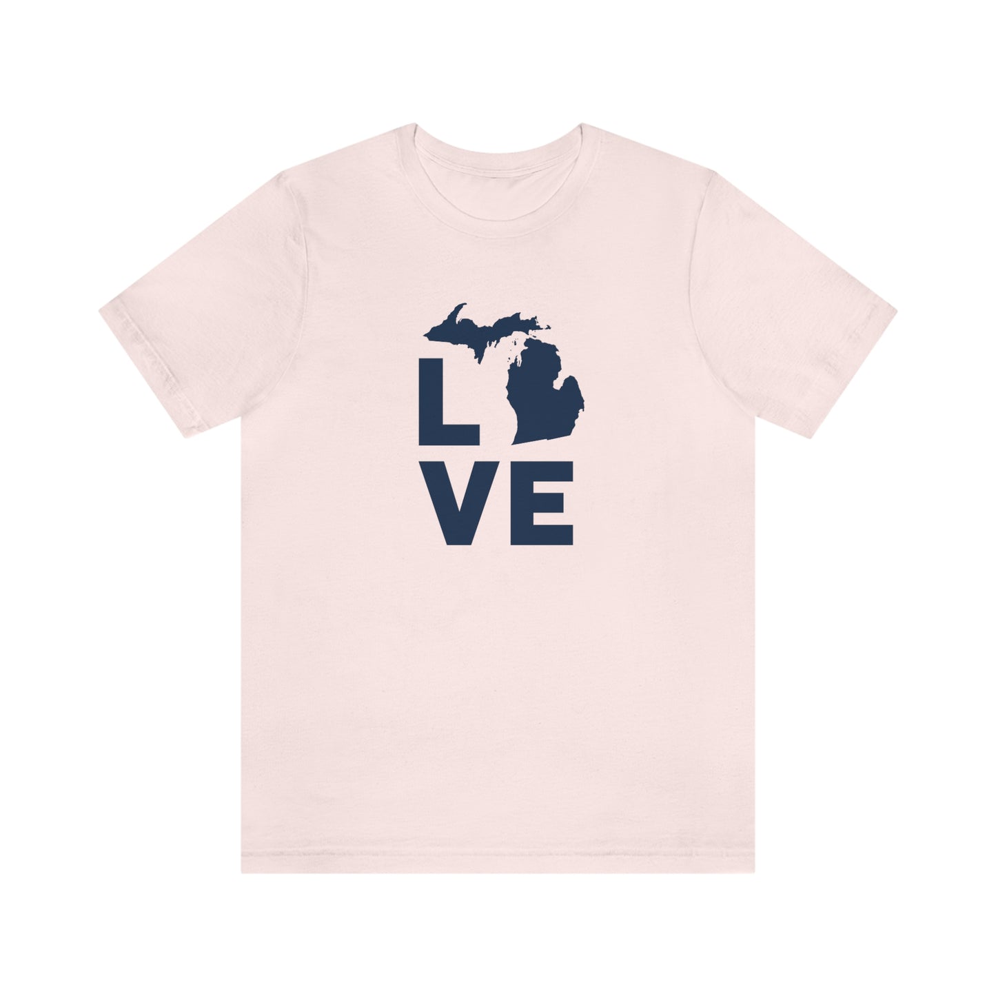 Michigan 'Love' T-Shirt (Geometric Sans Font) | Unisex Standard Fit