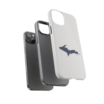 Michigan Upper Peninsula Tough Phone Case (Birch Bark White w/ UP Outline) | Apple iPhone