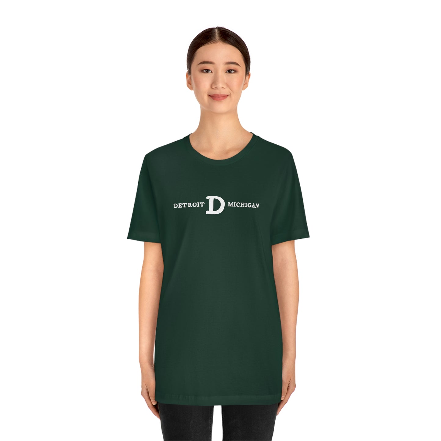 'Detroit Michigan' T-Shirt (w/ Old French D) | Unisex Standard Fit