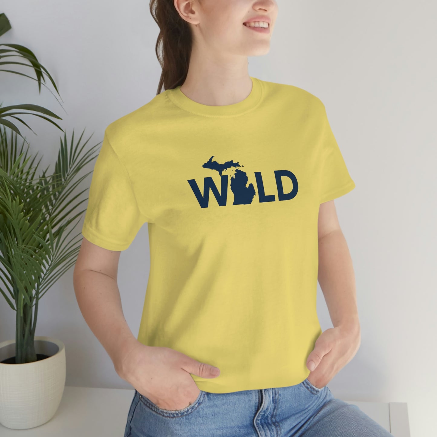 Michigan 'Wild' T-Shirt (Geometric Sans Font) | Unisex Standard Fit