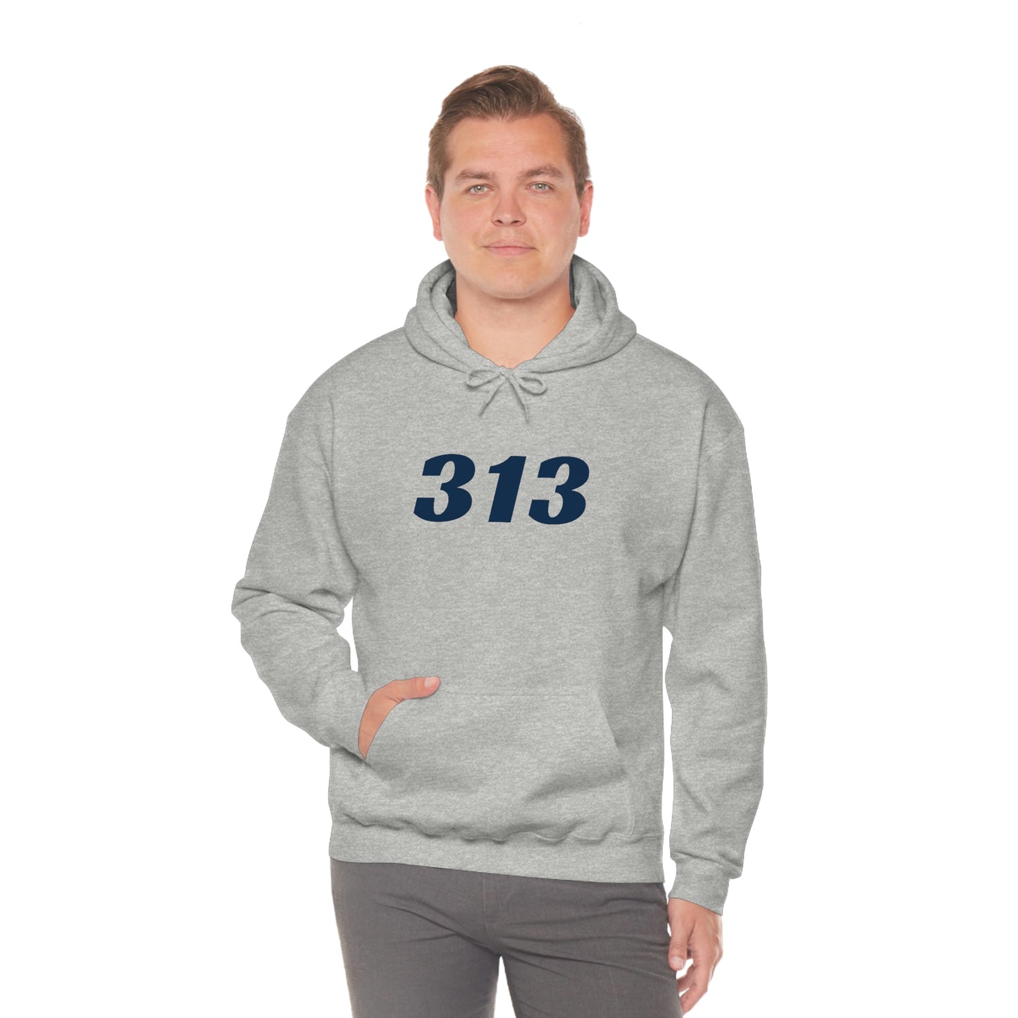 Detroit '313' Hoodie (Racing Font) | Unisex Standard