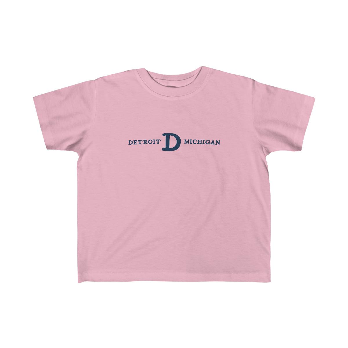 'Detroit Michigan' T-Shirt  (w/ Old French D) | Toddler Short Sleeve - Circumspice Michigan