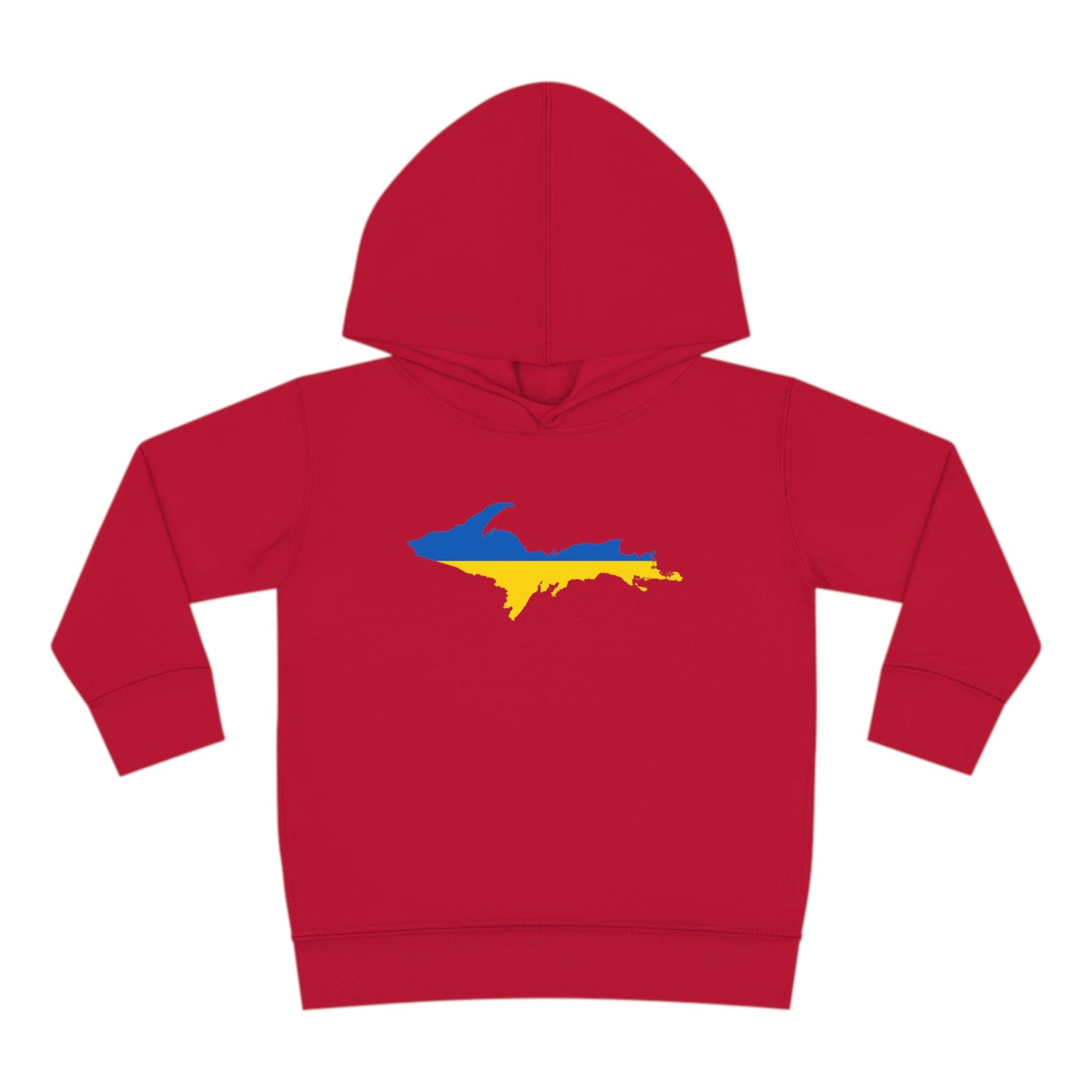 Michigan Upper Peninsula Hoodie (w/ UP Ukraine Flag Outline) | Unisex Toddler