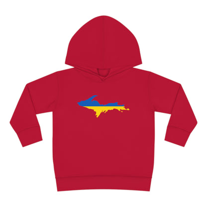 Michigan Upper Peninsula Hoodie (w/ UP Ukraine Flag Outline) | Unisex Toddler