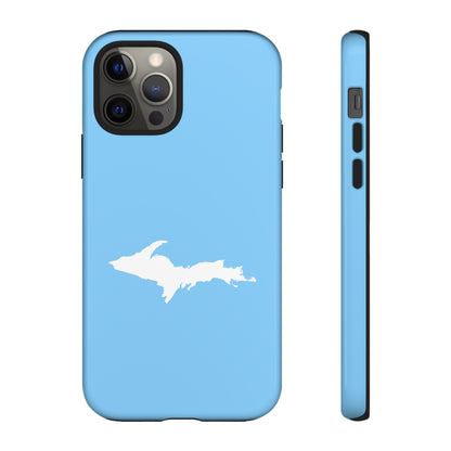 Michigan Upper Peninsula Tough Phone Case (McNamera Blue w/ UP Outline) | Apple iPhone