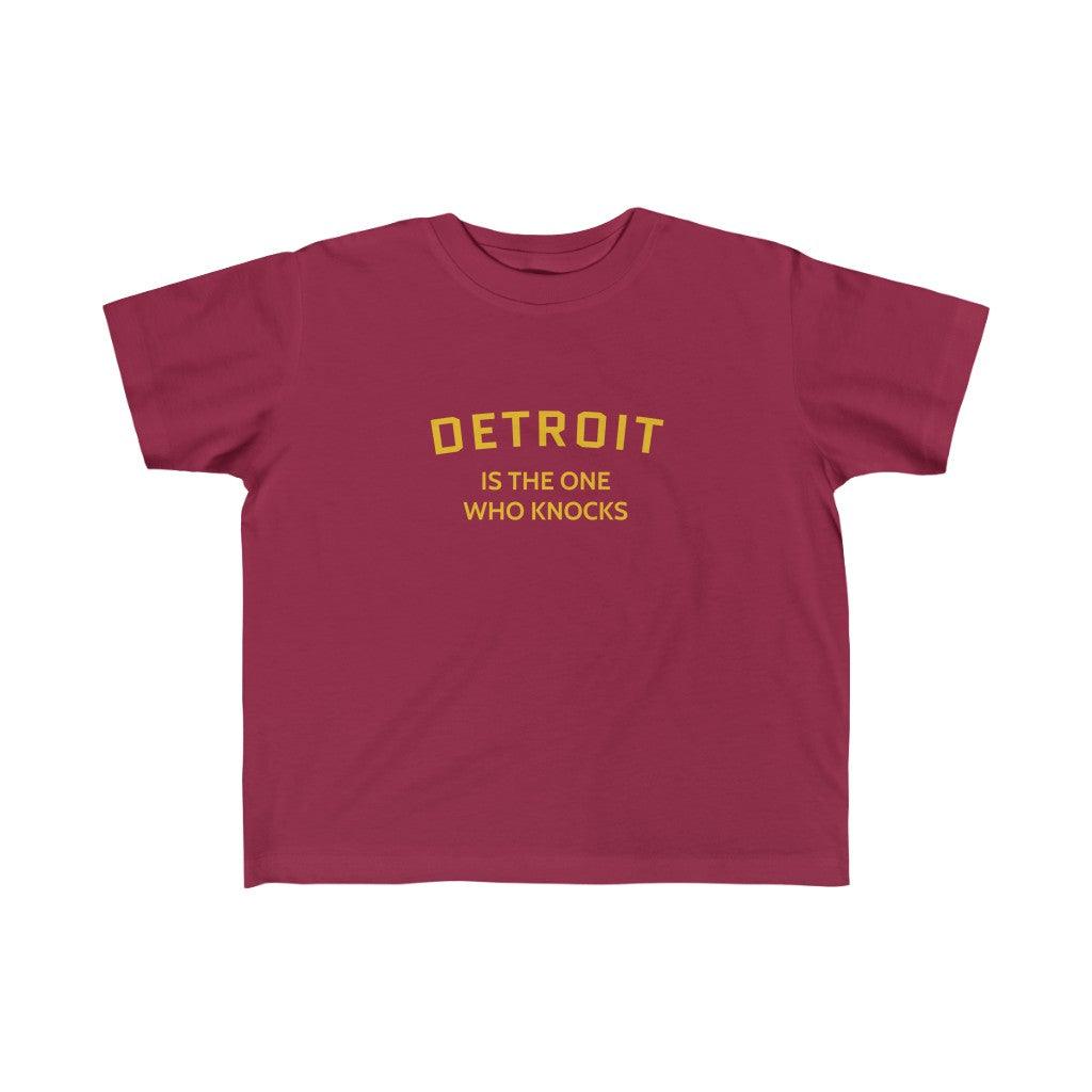 'Detroit is the One Who Knocks' ' T-Shirt | Toddler Short Sleeve - Circumspice Michigan