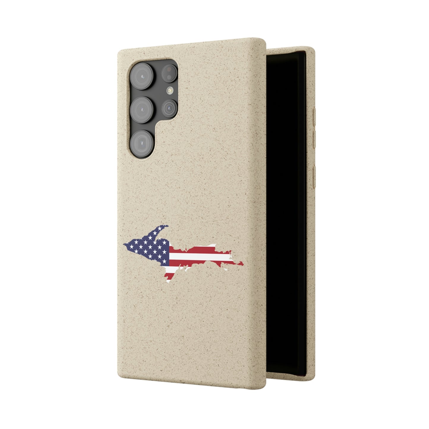 Michigan Upper Peninsula Biodegradable Phone Cases (w/ UP USA Flag Outline) | Samsung Android