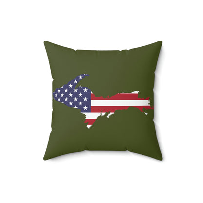 Michigan Upper Peninsula Accent Pillow (w/ UP USA Flag Outline)