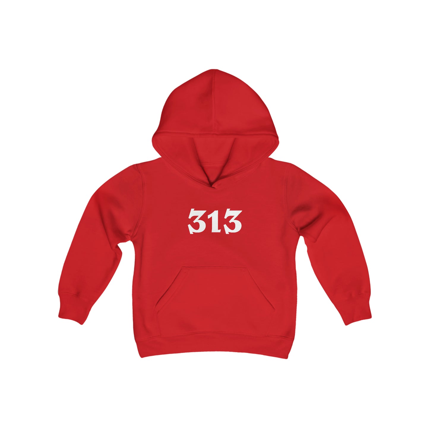 Detroit '313' Hoodie (Angry Serif Font) | Unisex Youth