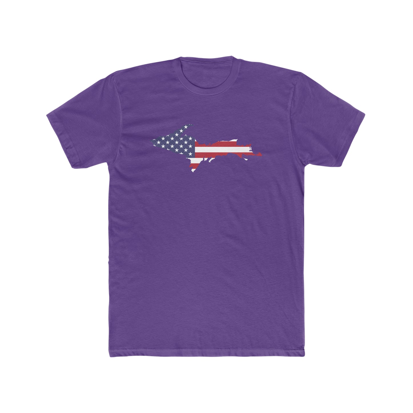 Michigan Upper Peninsula T-Shirt (w/ UP USA Flag Outline) | Men's Fitted